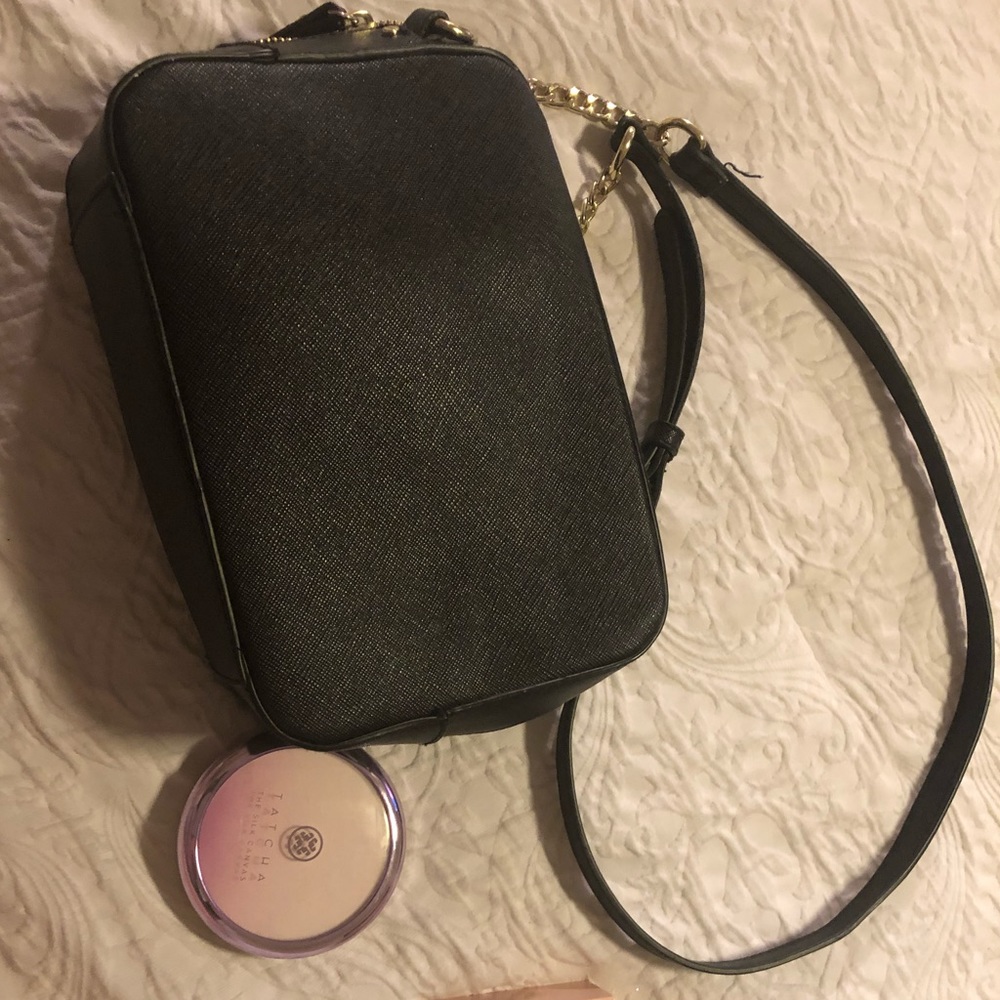 Black Cross Body W/ Gold Hardwear